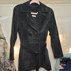 Lord & Taylor Suede Leather Blazer Small Women's